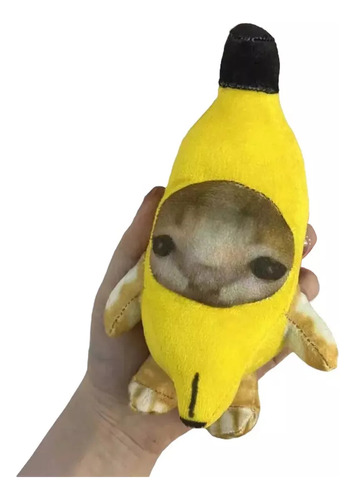 Gato De Peluche Banana Cat Disfraz De Plátano Kawaii Sonidos