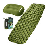 Colchoneta Inflable Remmo Almohada Camping Bolsa 1 Plaza