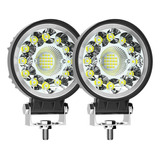 1par Farosl Led Auxiliares Antiniebla Redondos Para 99w 4x4