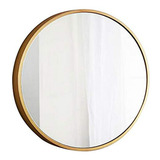 Espejo Decorativo Redondo (dorado) Para Dormitorio, Baño Y S