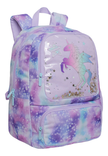 Mochila Infantil Niña Dance Pegaso Cosmo Lila Head