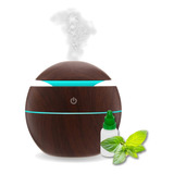 Humidificador Led + Esencia Difusor Aromas Usb 7 Colores