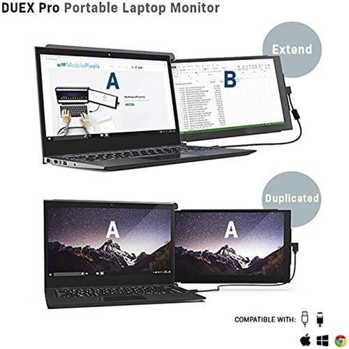 Monitor Portatil -duex Pro Actualizado 2.0 Con Combo De Pie