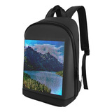 Mochila Led Personalizable Pantalla Color Viaje Estudiantes