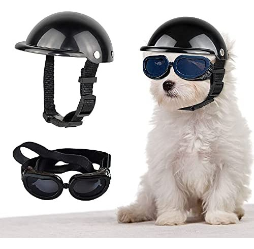 Gafas Para Perros Doggy Uv Gafas De Sol Con Casco De Mo...