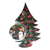 Árvore De Natal Decorativa Em Mdf Personalizada Com Foto