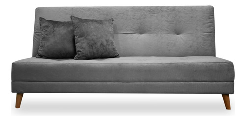 Sofa Cama Ferrati Gris Sin Brazos