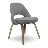 Silla Saarinen Sin Brazos 4 Patas Madera Tapizada