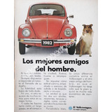 Cartel Retro Autos Volkswagen Vocho 1982 /686