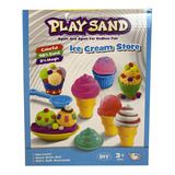 Arena Magica Play Sand Heladeria Con Accesorios Full