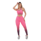 Conjunto Fitness Degradê Feminino Super Confortável 