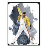 #962 - Cuadro Vintage - Freddie Mercury Queen Rock No Chapa