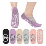 Calcetines De Yoga Para Mujer, 5 Pares De Calcetines