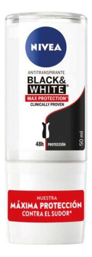 Nivea Deo Rollon B&w Maxima Proteccion Mujer X 50 Ml Pack 3