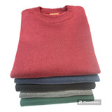 Pack X2 Pullover Sweter Hombre Liso Cuello Redondo 5 Colores