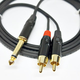 Cabo Auxiliar P10 Mono X 2 Rca Importado Qualidade 100% 3mt