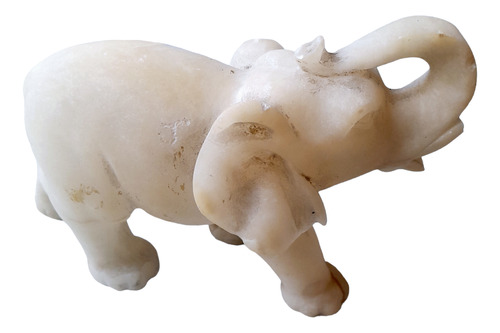 Elefante Marmol Carrara Figura Decorativa 15cm X 12cm Alto. 