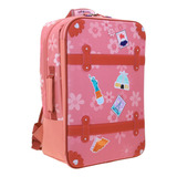 Mochila Happy Girl Brazil Paris Egypt Estampado 3d Con Porta Tablet Rosa Primaria Hg66459 Chenson