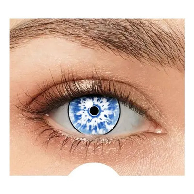 Lentes De Contacto Azul Con Blanco Pupilente Caminante | Meses sin interés