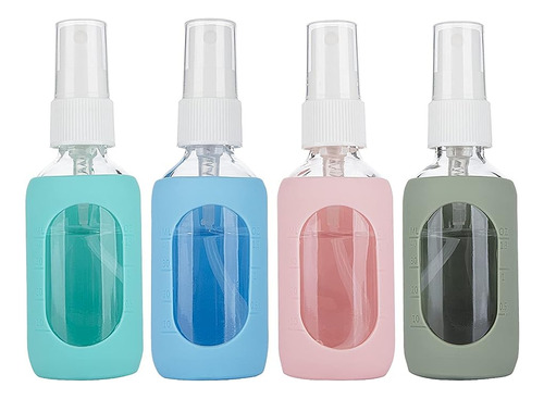 Botellas Pequeñas Vacias Vidrio Transparente 2 Onzas Con Fun
