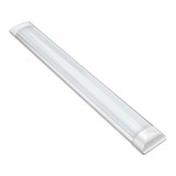 Luminária Tubular Flat Led 36w 120cm Sobrepor Slim Calha