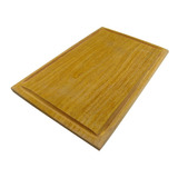 Plato Tabla Madera Algarrobo Asado Picada Camping 20 X 30 Cm