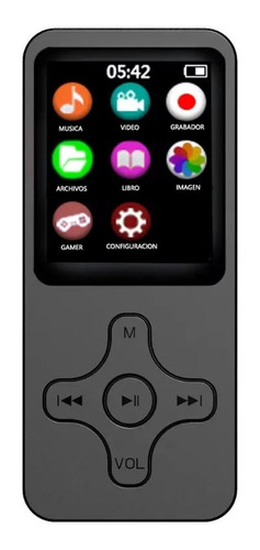 Reproductor Mp3 Mp4 8gb Bluetooth, Grabadora De Voz Con Alar