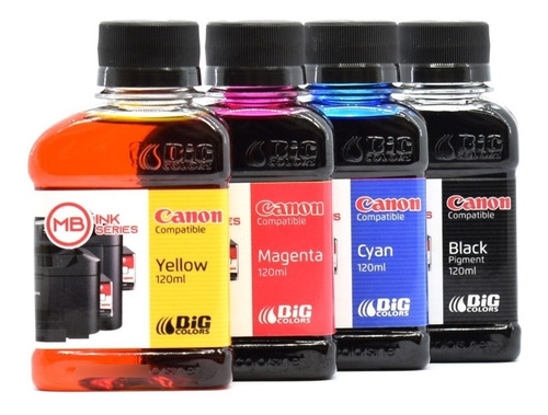 Tintas Bigcolors Mb Ink Series Combo 4 X 120ml Canon Compati