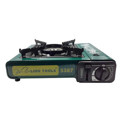 Parrilla Estufa Portatil Lion Tools 5387 De Gas En Bote Color Verde | Envío gratis