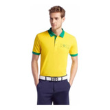 Playera Tipo Polo Hugo Boss Paddy Flag  Brasil L