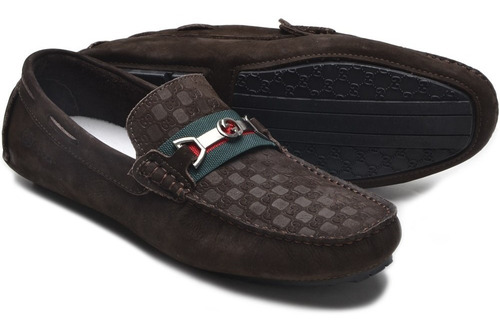 Sapatilha Mocassim Drive Casual Da Gts Original  De Couro Imperdivel