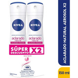 Nivea Aclarado Natural Desodorante Aero - mL a $119