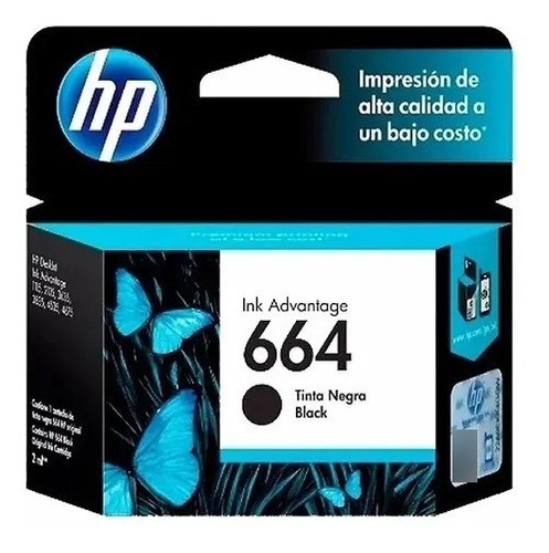 Cartucho Hp 664 Negro Para Hp 2135 2675 3635 3785 3787 3789