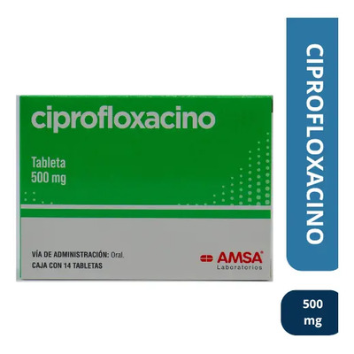 Ciprofloxacino 500mg 14 Tabletas -amsa | Envío gratis