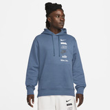 Sudadera Para Hombre Nike Sportswear Club Fleece Azul