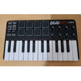 Teclado Controlador 25 Teclas Midi Usb Akai Mpk Mini Mk Play