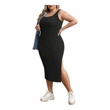 Vestido Casual Juvenil De Verano Plus Size V001