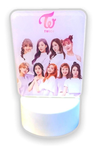 Twice K-pop Lampara 3d Luz De Noche Usb