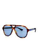 Gucci Gg0688s 004 Aviator Metal Carey Azul