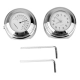 Set De Reloj Termómetro Soporte De Cromo Accesorios