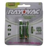 Pilas Recargables Aaa X 2 Rayovac