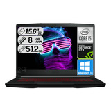 Portatil Msi Gf63 I5 10300h Ssd 512gb 8gbram Tvideo 1650 4gb