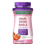 Hair Skin & Nails Biotina Americana Natures Bounty 230 Gomas