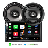 Combo Stereo Pantalla 7 Mirror Bluetooth Parlantes Pioneer 