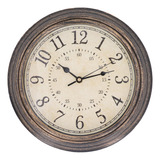 Reloj De Pared Vintage Con Movimiento De Cuarzo Silencioso,