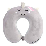 Almohada De Viaje Unicornio Gris Bighouse