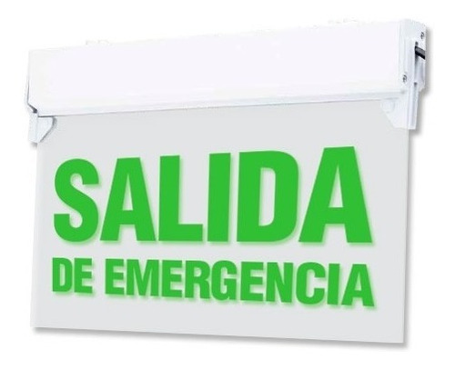 Cartel Led Salida De Emergencia Luminoso Señalizador 