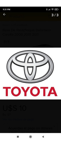 Emblema Fortuner 2012-2015 Toyota De Parilla  Maraca Tenko  Foto 3