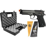 Pistola Rossi Melal Kwc  M92 Airsoft 6mm  + Bbs + Mala Rossi