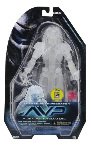 Neca Predator Cloaked Scar Avp (com Holograma)